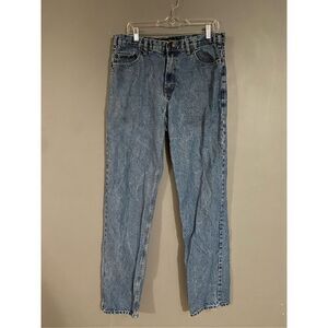 Real Ranch Workwear Light Wash Mens Straight Leg Jeans Size 34 By 36